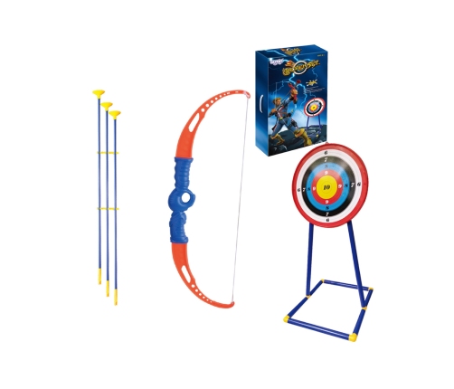 WOOPIE Zestaw Małego Łucznika Łuk Strzały Tarcza  12el.