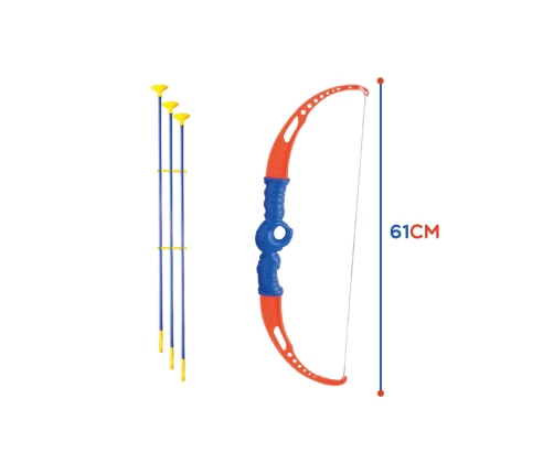 WOOPIE Zestaw Małego Łucznika Łuk Strzały Tarcza  12el.