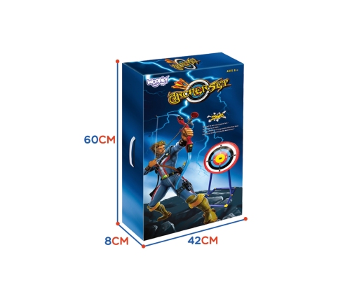 WOOPIE Zestaw Małego Łucznika Łuk Strzały Tarcza  12el.