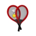 WOOPIE Duże Rakietki do Tenisa Badminton dla Dzieci Zestaw + Piłka Lotka