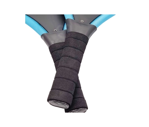 WOOPIE Duże Rakietki do Tenisa Badminton dla Dzieci Zestaw + Piłka Lotka