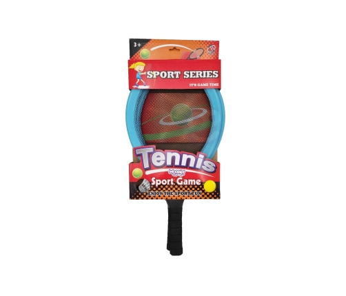 WOOPIE Duże Rakietki do Tenisa Badminton dla Dzieci Zestaw + Piłka Lotka