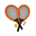 WOOPIE Duże Rakietki do Tenisa Badminton dla Dzieci Zestaw + Piłka Lotka