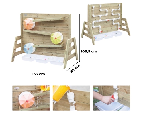 CLASSIC WORLD EDU Drewniana Ściana Zabawa Wodą