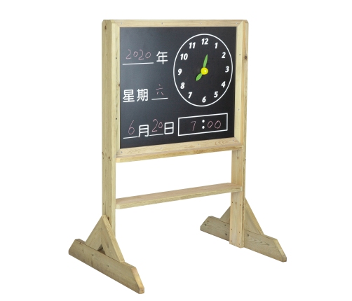 CLASSIC WORLD EDU Tablica Manipulacyjna Kredowa 2w1 Nauka Czasu i Pogody