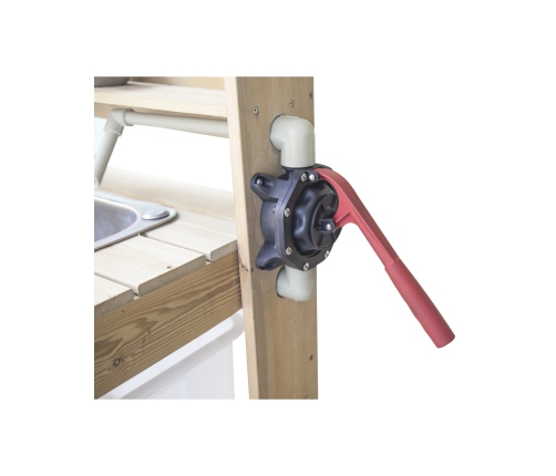 CLASSIC WORLD EDU Duży Drewniany Zlew Kuchnia Prawdziwa Woda