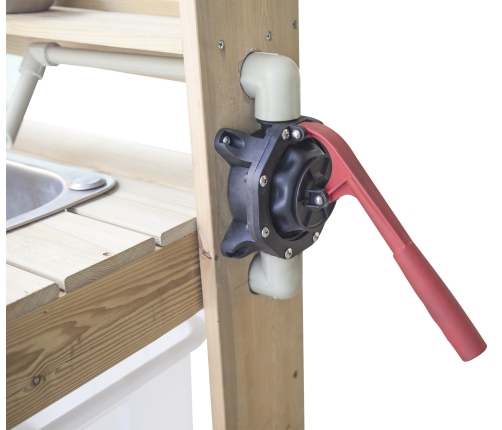 CLASSIC WORLD EDU Duży Drewniany Zlew Kuchnia Prawdziwa Woda