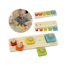 MASTERKIDZ Układanka Nauka Rozmiarów i Kolorów Montessori MASTERKIDZ Układanka Nauka Rozmiarów i Kolorów Montessori