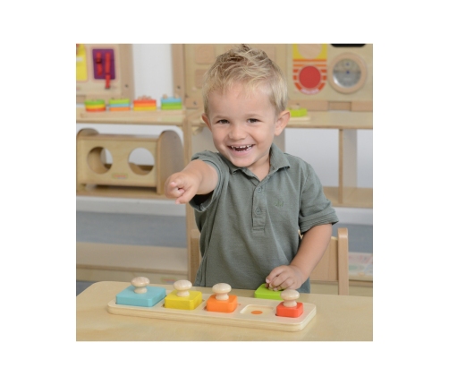 MASTERKIDZ Układanka Nauka Rozmiarów i Kolorów Montessori