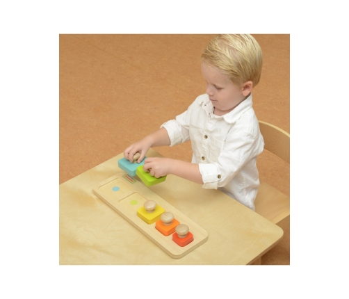 MASTERKIDZ Układanka Nauka Rozmiarów i Kolorów Montessori