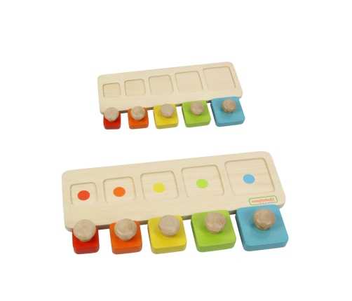 MASTERKIDZ Układanka Nauka Rozmiarów i Kolorów Montessori