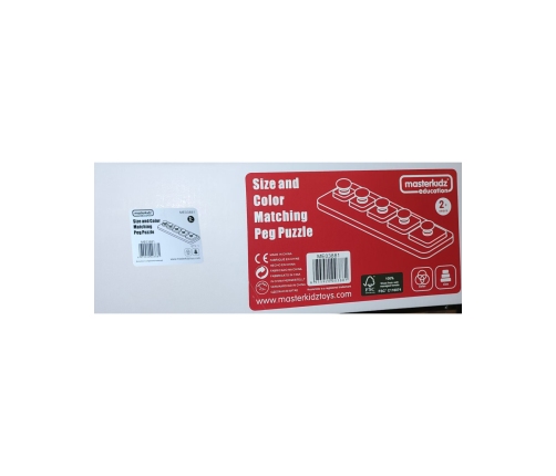 MASTERKIDZ Układanka Nauka Rozmiarów i Kolorów Montessori