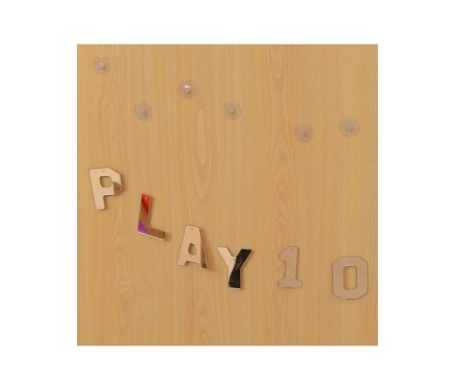 MASTERKIDZ Dwustronne Akrylowe Lustra Litery Liczby Alfabet Montessori