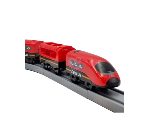 WOOPIE Kolejka Elektryczna Tor Samochodowy Straż Helikopter Auta 92 el.