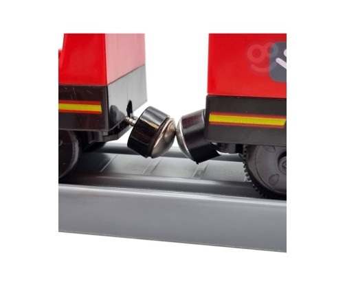 WOOPIE Kolejka Elektryczna Tor Samochodowy Straż Helikopter Auta 92 el.