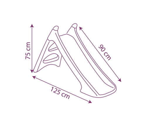 SMOBY Zjeżdżalnia XS Kraina Lodu Ślizg Wodny 90cm Frozen