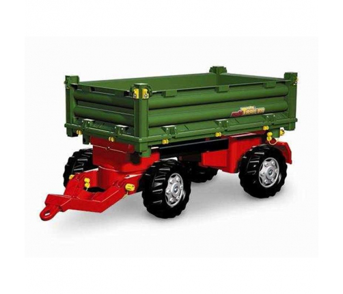 Rolly Toys rollyTrailer Przyczepa Rolly Multi dwuosiowa zielona