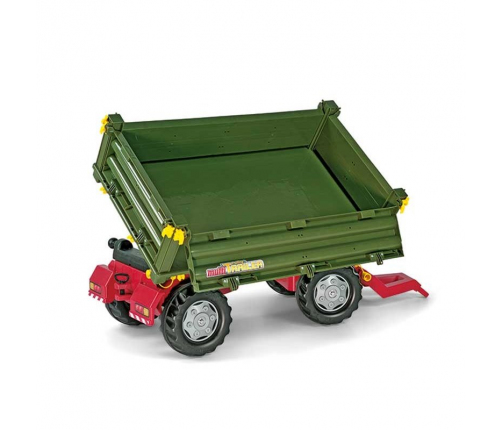 Rolly Toys rollyTrailer Przyczepa Rolly Multi dwuosiowa zielona