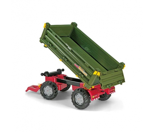 Rolly Toys rollyTrailer Przyczepa Rolly Multi dwuosiowa zielona