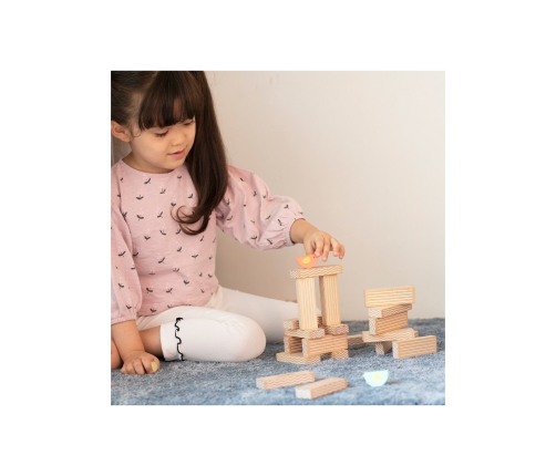 CLASSIC WORLD Gra Edukacyjna Układanie Klocków Ptaków 23 el.