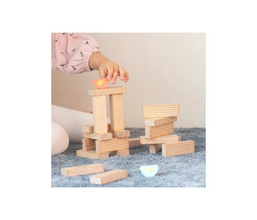 CLASSIC WORLD Gra Edukacyjna Układanie Klocków Ptaków 23 el.