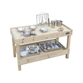 CLASSIC WORLD EDU Drewniany Blat Kuchenny Szafka na Akcesoria Kuchenne Plac Zabaw