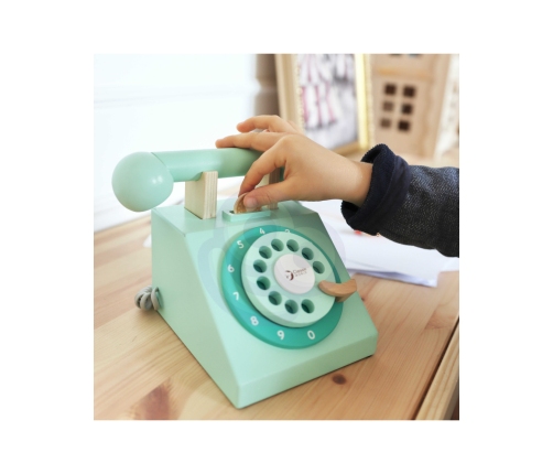 CLASSIC WORLD Klasyczny Drewniany Telefon dla Dzieci 4 el.