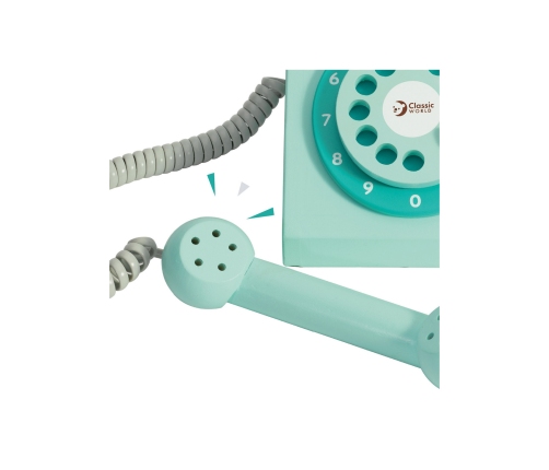 CLASSIC WORLD Klasyczny Drewniany Telefon dla Dzieci 4 el.