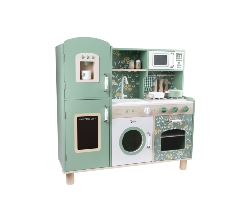 CLASSIC WORLD Duża Drewniana Kuchnia Vintage dla Dzieci + Akc