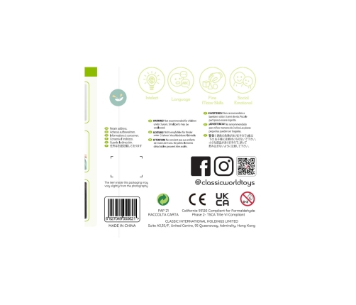 CLASSIC WORLD Duża Drewniana Kuchnia Vintage dla Dzieci + Akc