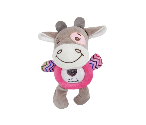 WOOPIE BABY Interaktywny Pluszak Przytulanka dla Niemowląt Światło Dźwięk Byczek Gryzak Usypiacz