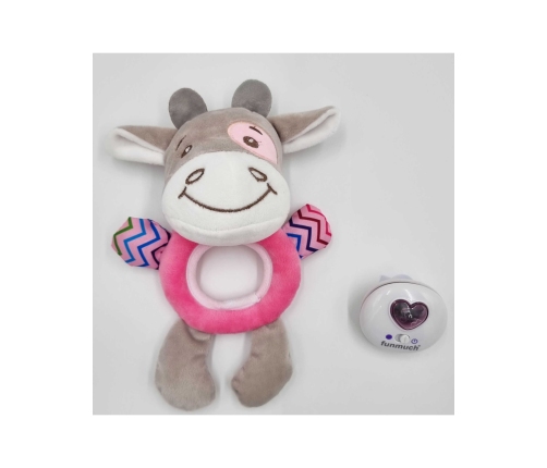 WOOPIE BABY Interaktywny Pluszak Przytulanka dla Niemowląt Światło Dźwięk Byczek Gryzak Usypiacz