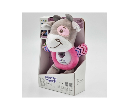 WOOPIE BABY Interaktywny Pluszak Przytulanka dla Niemowląt Światło Dźwięk Byczek Gryzak Usypiacz