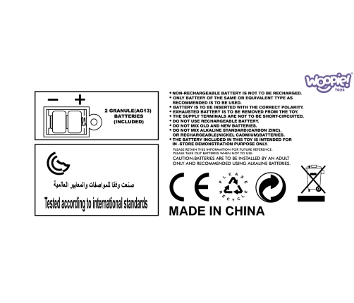 WOOPIE BABY Interaktywny Pluszak Przytulanka dla Niemowląt Światło Dźwięk Byczek Gryzak Usypiacz