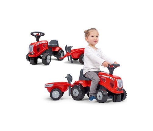 Stumjamā mašīna traktors ar piekabi FALK Baby Mac Cormick