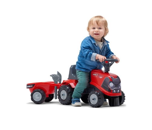 Stumjamā mašīna FALK Traktors Baby Case IH Red