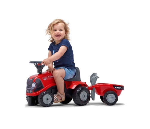 Stumjamā mašīna FALK Traktors Baby Case IH Red