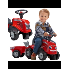 FALK Stumjamā mašīna - traktors Baby Massey Ferguson
