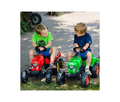 Трактор с педалями с прицепом  FALK Red Supercharger