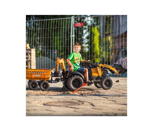 Трактор с ковшом и прицепом FALK Case IH Backhoe