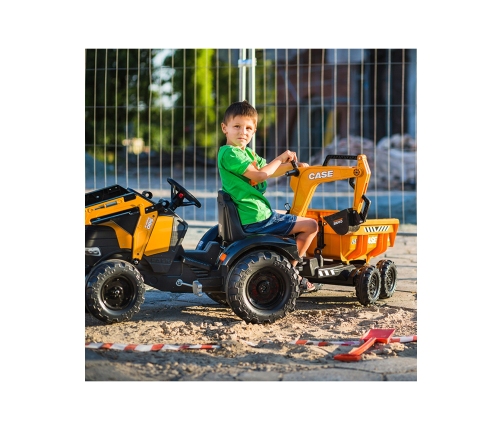 Трактор с ковшом и прицепом FALK Case IH Backhoe