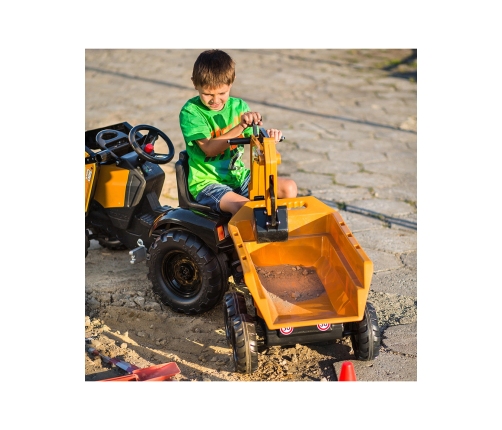 Трактор с ковшом и прицепом FALK Case IH Backhoe