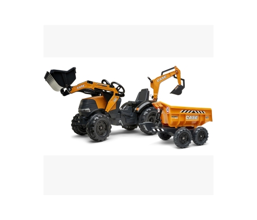 Трактор с ковшом и прицепом FALK Case IH Backhoe