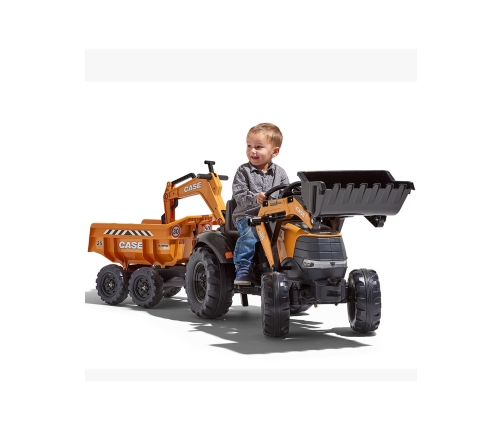 Трактор с ковшом и прицепом FALK Case IH Backhoe