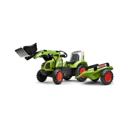 Трактор с педалями с прицепом FALK CLAAS Green