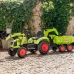 Traktors ar pedāļiem ar kausu un piekabi FALK CLAAS AVEC Green