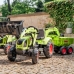 Traktors ar pedāļiem ar kausu un piekabi FALK CLAAS AVEC Green