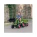Traktors ar pedāļiem ar kausu un piekabi FALK CLAAS AVEC Green