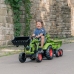 Traktors ar pedāļiem ar kausu un piekabi FALK CLAAS AVEC Green