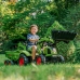 Traktors ar pedāļiem ar kausu un piekabi FALK CLAAS AVEC Green